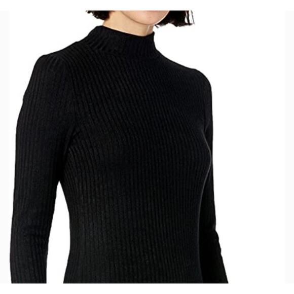 BB DAKOTA BY STEVE MADDEN Ribbed Talking Body Long Sleeve Sweater Dress Med $80 - Picture 2 of 7